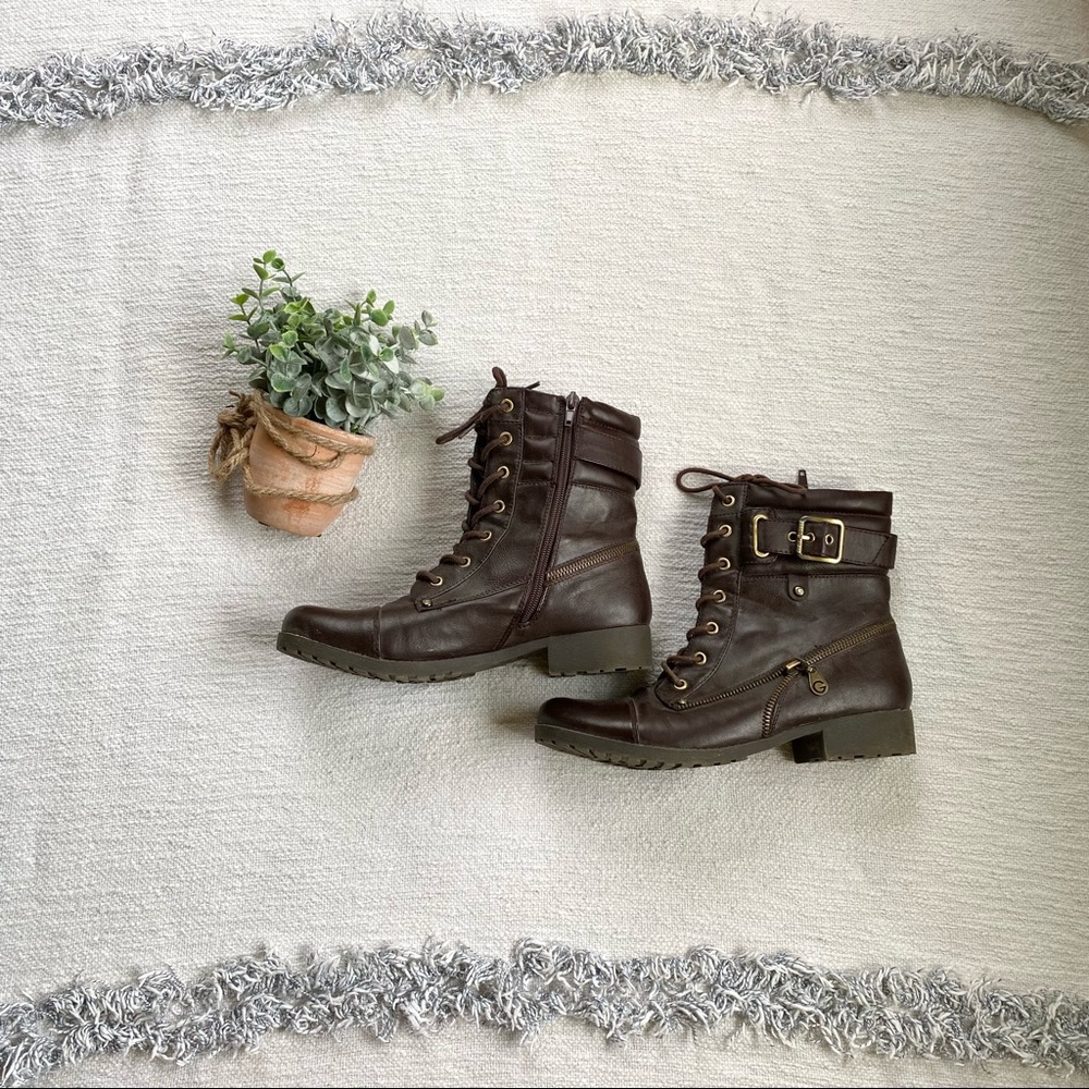 G by Guess Combat Boots